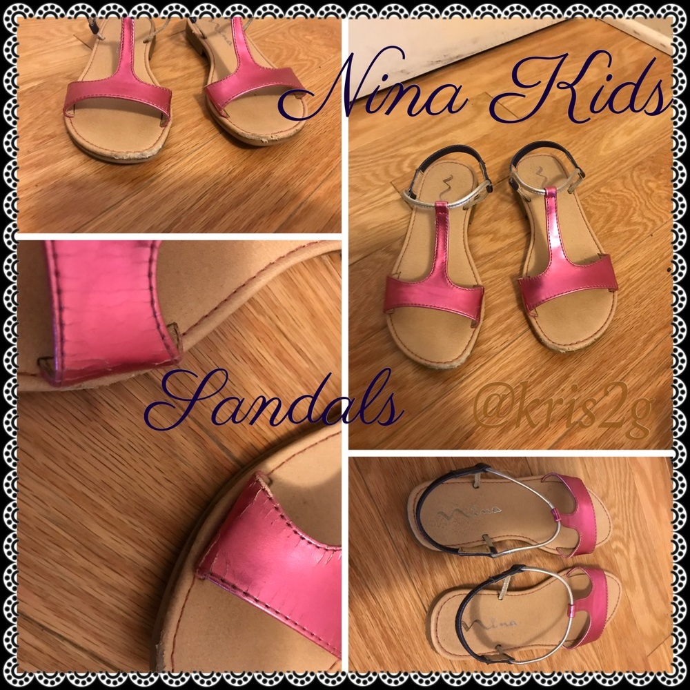 Girls’ Metallic Pink Sandals by Nina Kids